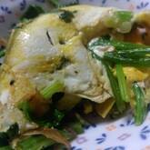 ほうれん草の牛肉卵炒め