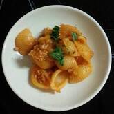 マカロニのケチャップ炒め