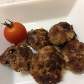 新玉ネギのプチハンバーグ