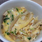 玉ネギの卵とじ