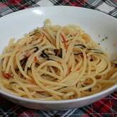 桜エビとのりのパスタ