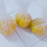 サツマイモのココナッツ茶巾