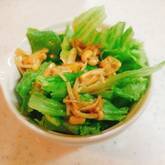 レタスのエノキソースがけ