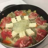 豚しゃぶ鍋 生姜とだし汁であっさり