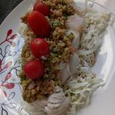 ゆで鶏・ピーナッツダレ