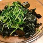 豆苗ののり和え