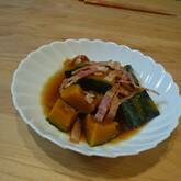カボチャとベーコンの甘煮