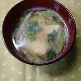 大葉のゴマみそ汁