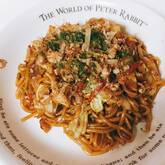 豚肉の焼きそばキムチのっけ