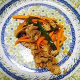 豚肉のウスターソース炒め