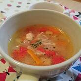 たっぷり野菜のチキンスープ
