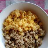 15分で今日の晩御飯 鶏豆腐そぼろ丼