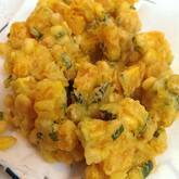 カボチャとコーンの落とし揚げ