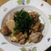 鶏もも肉とオクラの梅煮