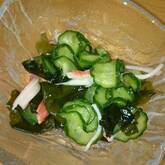 ジャコ入りワカメの酢の物