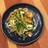 水菜とささ身の和え物