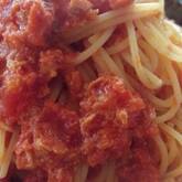 ツナとトマトのパスタ