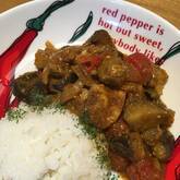 鶏とナスのみそカレー