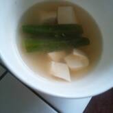 オクラと豆腐のみそ汁