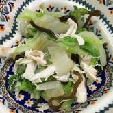 白菜とささ身の和え物