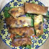 カボチャの春巻き