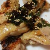 鶏もも肉の塩焼き