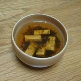 アオサと豆腐のお吸い物