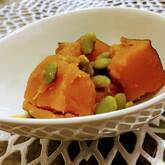 カボチャと枝豆の煮もの
