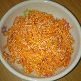 ニンジンとレンコンのタラコきんぴら