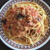 簡単絶品！ツナとナスのトマトソースパスタ
