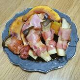 エリンギのベーコンロール焼き