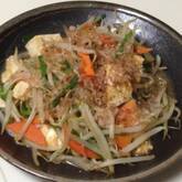 豆腐とモヤシのチャンプルー