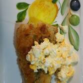 サバのカレー風味パン粉焼き