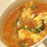 ふんわり卵のトマトスープ