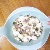 ニラたっぷり塩麻婆豆腐