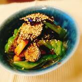 ご飯にあう簡単副菜！ナスとシシトウのオイスター炒め