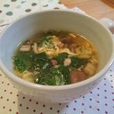 小松菜のかきたま汁