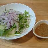 豆腐と水菜のサラダ