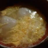 ショウガと餃子のふんわり卵スープ