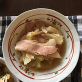 キャベツとベーコンの煮浸し