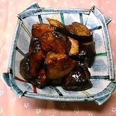 ナスのコチュジャン炒め