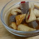 お手軽食材で！ちくわとコンニャクの煮物