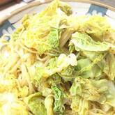 春キャベツのペペロンチーノ