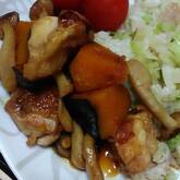 鶏肉のショウガ焼き