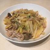 豚とジャガイモのソテーケチャップ和え