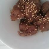 鶏もつの甘辛煮