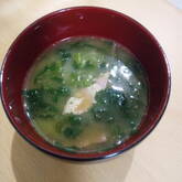 小松菜のゴマみそ汁