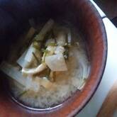 大根とニラのみそ汁