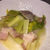 セロリとベーコンの煮物