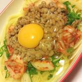 納豆キムチスパゲティー
